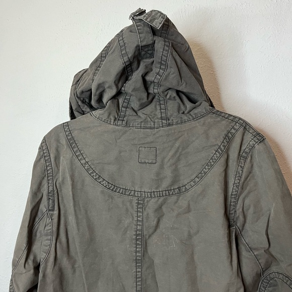GAP Grey Jacket Size Large Utility Military - Picture 5 of 5